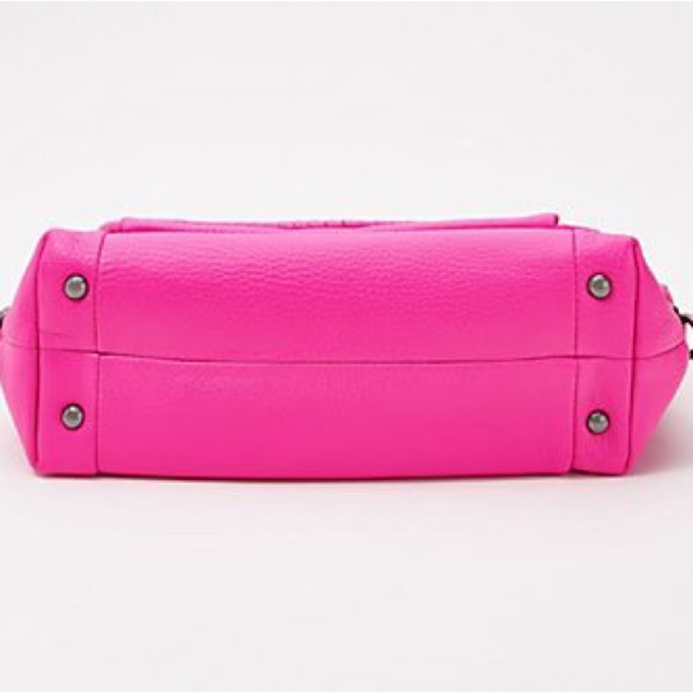 Aimee Kestenberg Pebble Leather Pink Crossbody Purse - All For Love - Picture 4 of 12